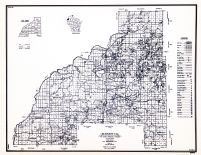 Burnett County, Wisconsin State Atlas 1956 Highway Maps